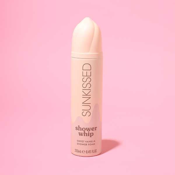 Sunkissed Shower Whip vanilla 250ml, imported from the UK