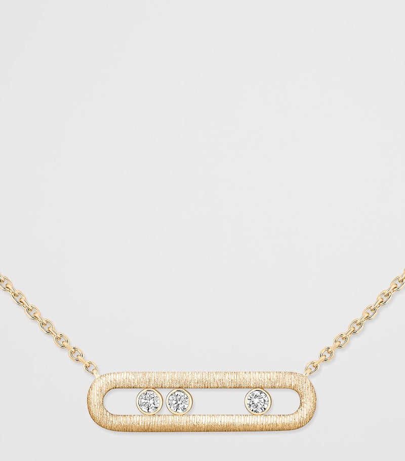 Messika Move Classique yellow gold diamond necklace 0.20ct (British brand)