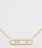 Messika Move Classique yellow gold diamond necklace 0.20ct (British brand)