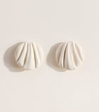 Chloé Pleats clip-on earrings, imported from the UK