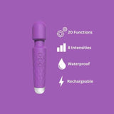 Loving Joy wand vibrator purple 8-inch - British product