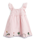 Stella McCartney kids linen-organic cotton embroidered dress 3-15 years (British brand)