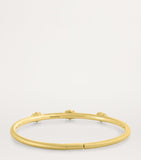 Jade Trau small yellow gold diamond bangle - British product