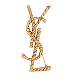 Saint Laurent YSL twisted brooch, UK version