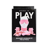 Bound to Play bondage kit pink 8 piece, imported from the UK