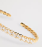 Suzanne Kalan yellow gold and diamond bangle (British brand)
