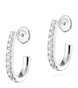 Harrods Messika Gatsby White Gold and Diamond Earrings (0.25ct)- Buy online at McGrocer