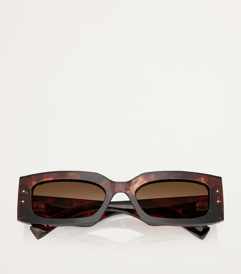 Dolce & Gabbana acetate rectangular sunglasses, UK version