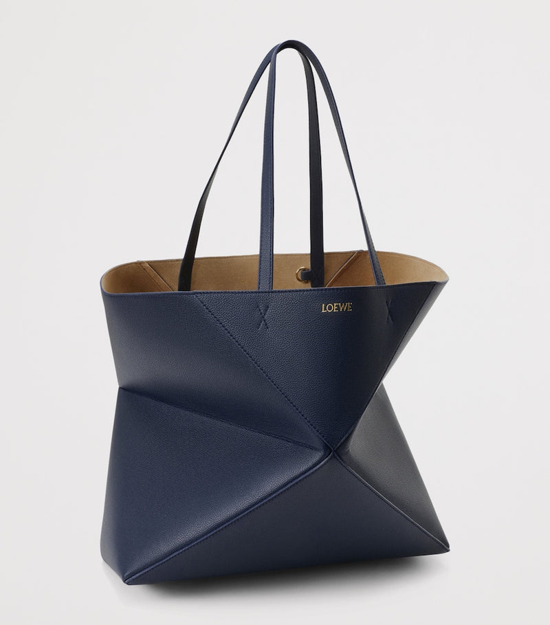 LOEWE medium leather Puzzle Fold tote bag - British product
