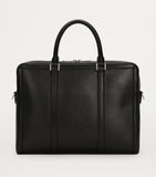 Dolce&Gabbana calfskin briefcase with ruthenium-plated tag, imported from the UK
