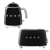 Smeg retro toaster in black with 4 extra-wide slots, UK version