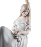 Lladró In Her Thoughts porcelain sculpture, UK version
