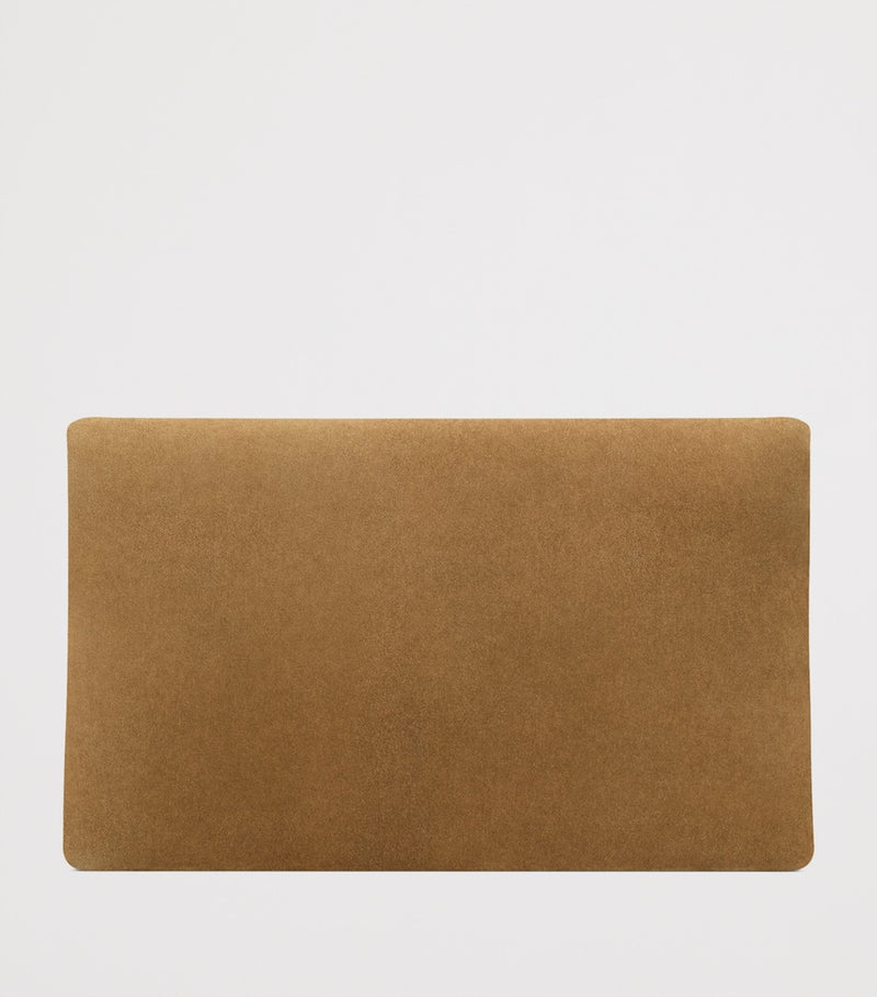 Saint Laurent Cassandre suede envelope pouch (British brand)