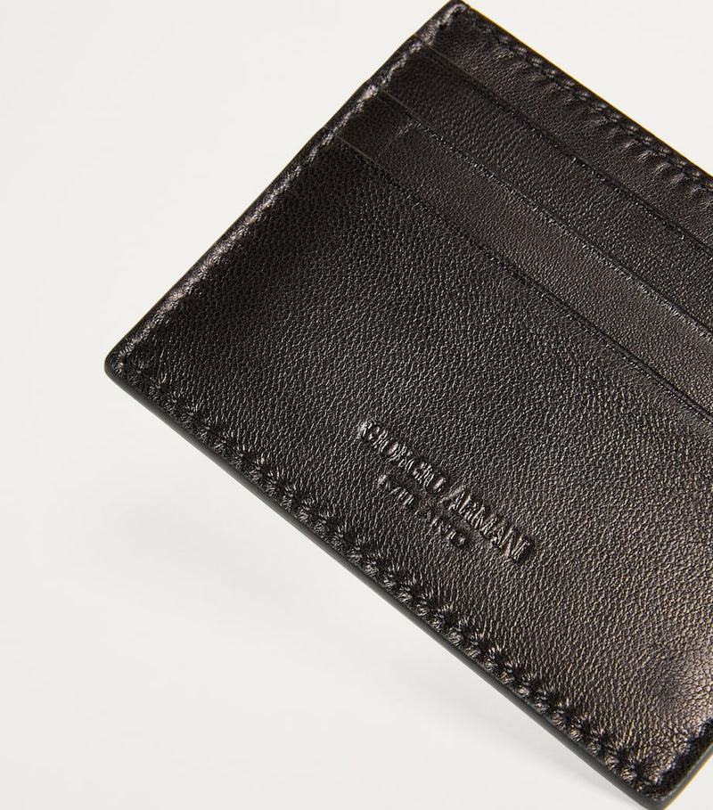 Giorgio Armani lamb leather card holder 8cm x 10.5cm, imported from the UK