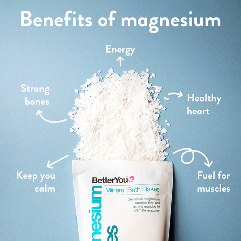 BetterYou Magnesium Bath Flakes 1000g - British product
