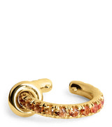 Harrods Spinelli Kilcollin Yellow Gold and Sapphire Elara Single Ear Cuff- Buy online at McGrocer