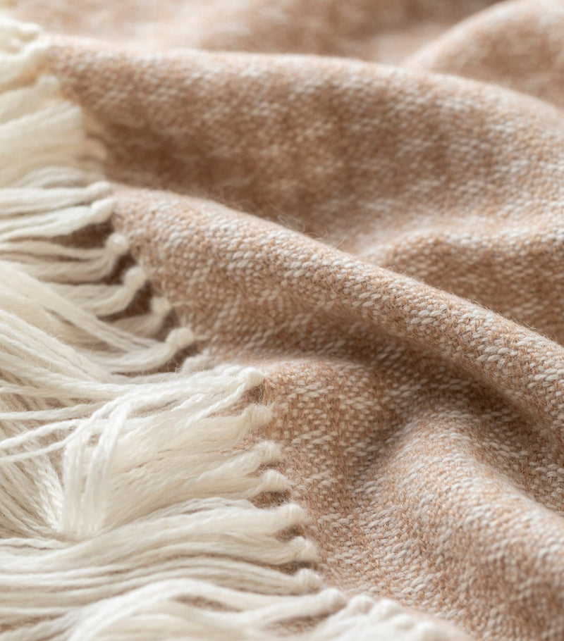 Araminta Campbell Alpaca-Blend Willow Throw 150cm x 230cm - British product