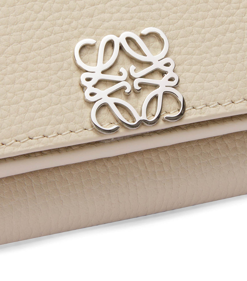LOEWE trifold leather wallet with Anagram buckle (British brand)