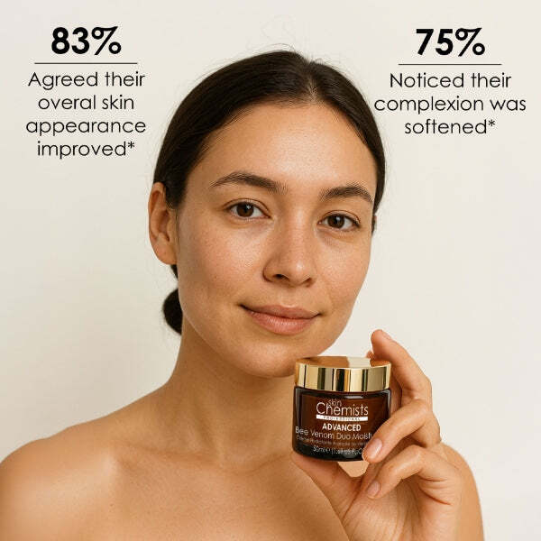 skinChemists Pro-5 Collagen Bee Venom Duo moisturiser 50ml, imported from the UK
