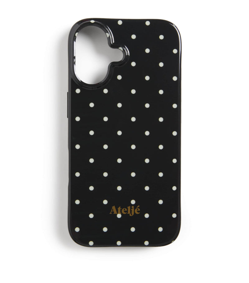 ATELJE recycled polka-dot iPhone 15 case - British product