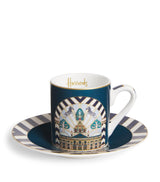 Harrods Harrods Bone China Enchanted Emporium Building Espresso Cup and Saucer- Buy online at McGrocer