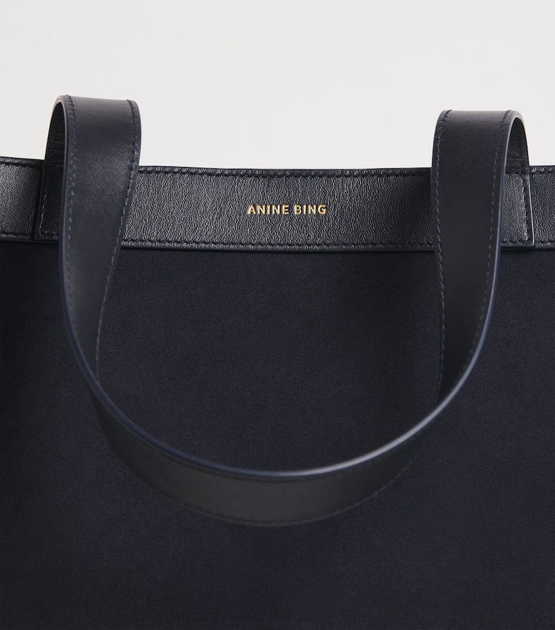 ANINE BING medium suede Rio tote bag with leather accents, UK version