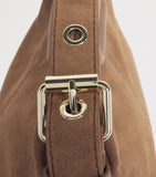 Maje Miss M suede shoulder bag 16x31cm, imported from the UK