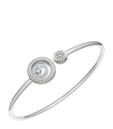 Harrods Chopard Small White Gold and Diamond Happy Spirit Bangle- Buy online at McGrocer