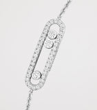 Messika Baby Move Classique white gold diamond bracelet 0.29ct, imported from the UK