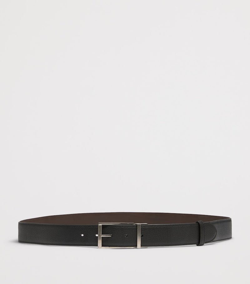 Dunhill brown reversible leather belt, UK version