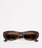 Jimmy Choo Havana oval sunglasses with crystal logo (British brand)