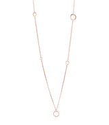 Harrods Boodles Rose Gold and Diamond Long Mini Roulette Necklace- Buy online at McGrocer