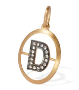 Harrods Annoushka Yellow Gold and Diamond Initial D Pendant- Buy online at McGrocer