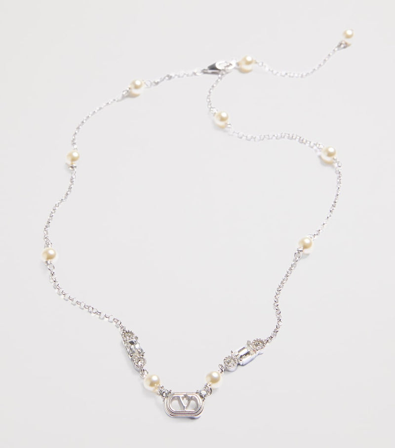 Valentino Garavani VLogo necklace, UK version