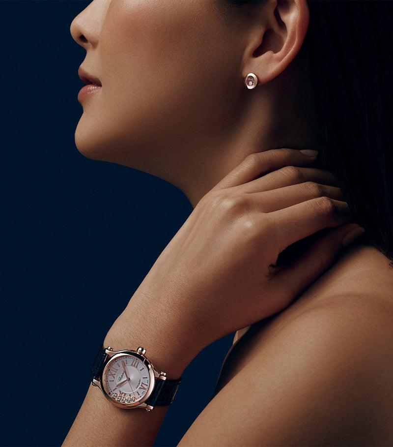 Chopard Happy Sport automatic watch rose gold 33mm - British product