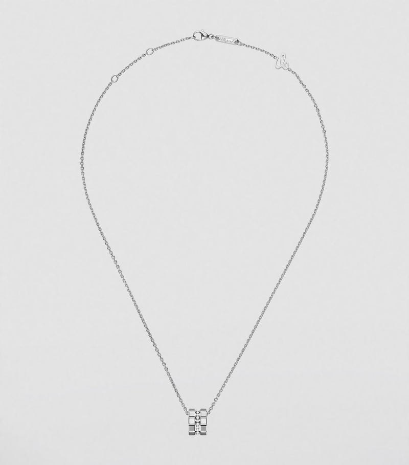 Chopard Ice Cube necklace white gold diamond (British brand)