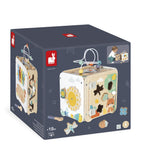 Janod wooden multi-activity cube, imported from the UK