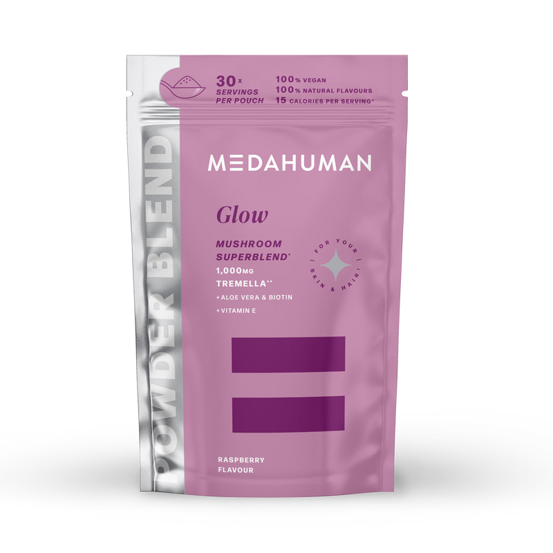 Medahuman Glow Mushroom Superblend Powder 150g - British product