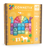 Harrods Connetix Tiles Glitter Castle Pack Magnetic Building Tiles 48 Pieces- Buy online at McGrocer
