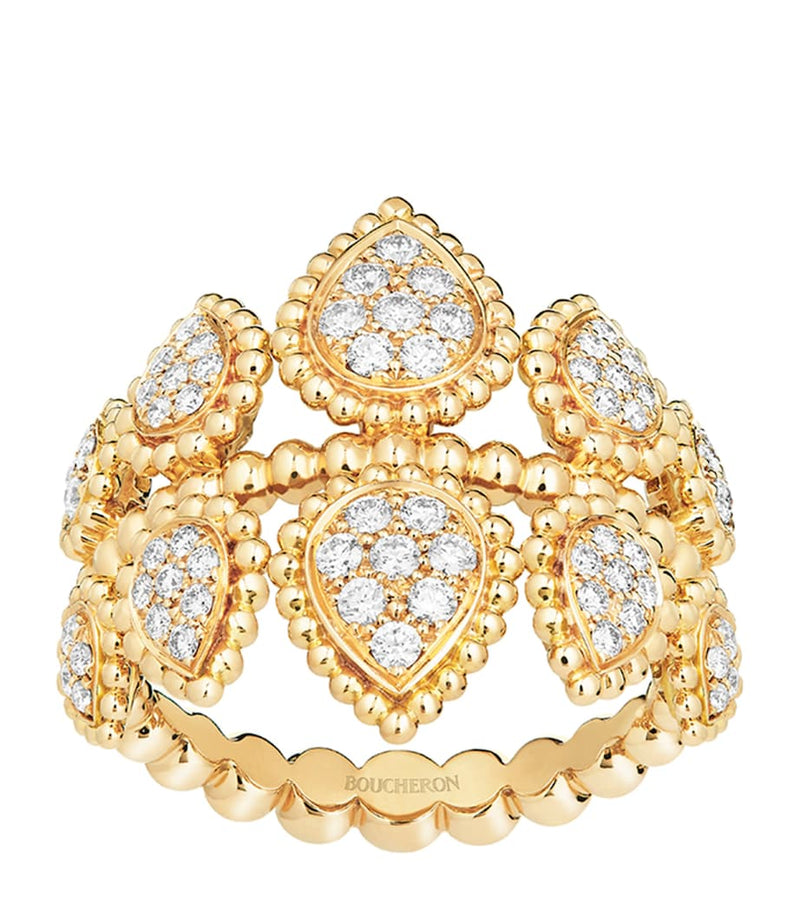 Boucheron Serpent Bohème diamond ring, imported from the UK
