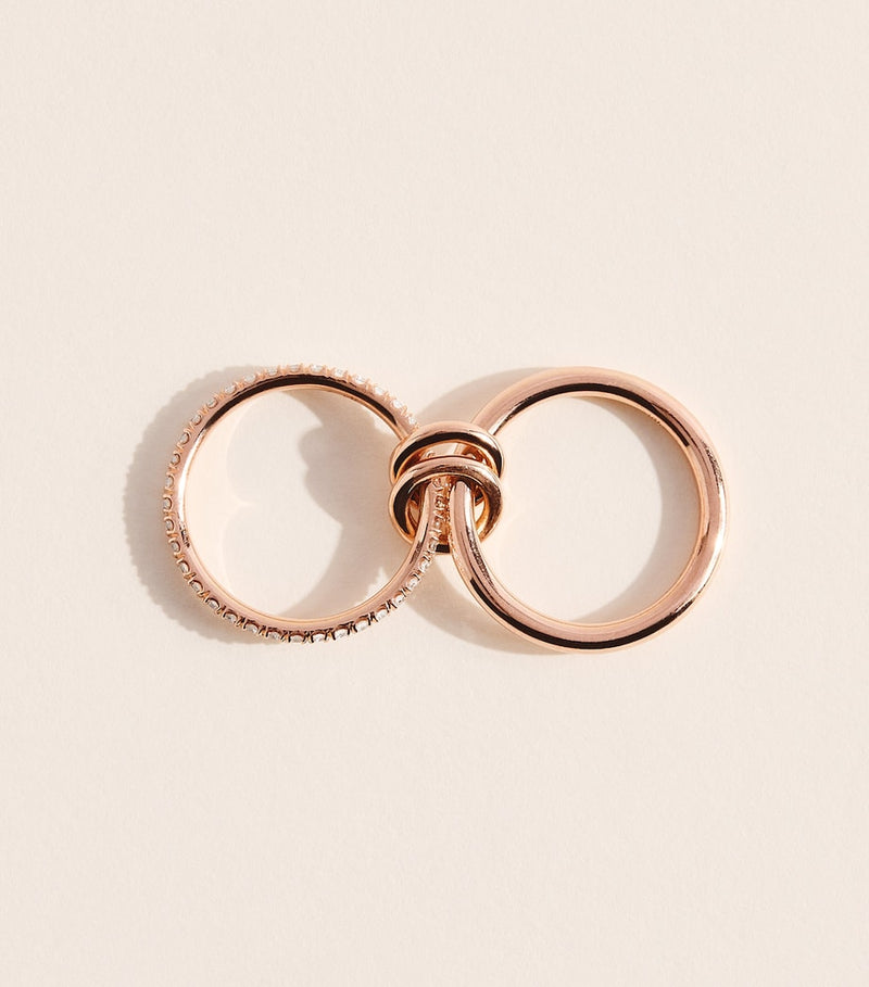 Spinelli Kilcollin Ceres ring in rose gold with diamonds, UK version
