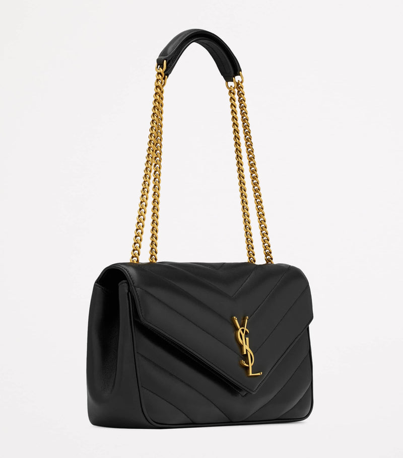 Saint Laurent Medium Loulou shoulder bag matelassé lambskin, UK version