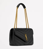 Saint Laurent Medium Loulou shoulder bag matelassé lambskin, UK version