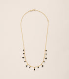 Suzanne Kalan Bold Cascade necklace black sapphire diamond 18k gold - British product