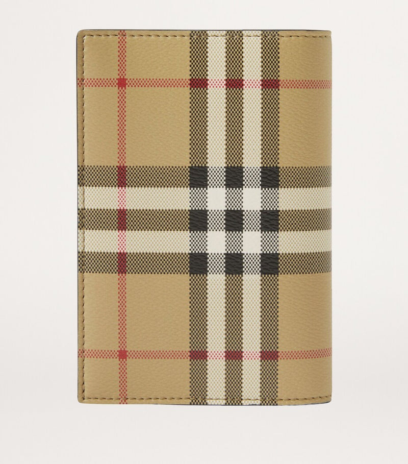 Burberry check print passport holder - British product