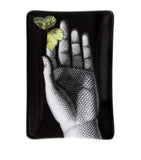 Fornasetti rectangular porcelain ashtray - British product