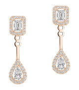 Harrods Messika My Twin Pink Gold and Diamond Earrings (0.86ct)- Buy online at McGrocer
