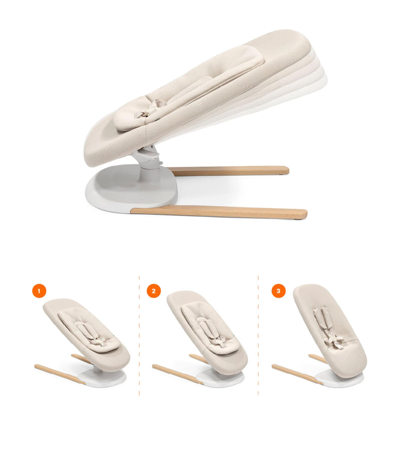 Stokke Yoga baby bouncer swing with beechwood base - British product
