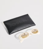 Joseph Oval Bahia sunglasses, chunky acetate frame, imported from the UK