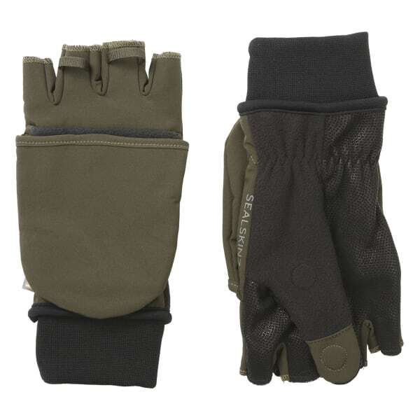 Sealskinz windproof convertible mittens with sheepskin palm, UK version